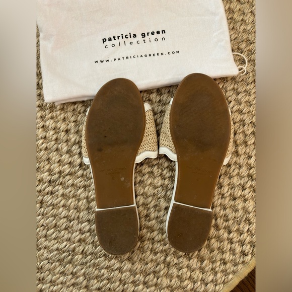 Patricia Green Scallop Raffia Sandals Size 8 - Picture 2 of 3